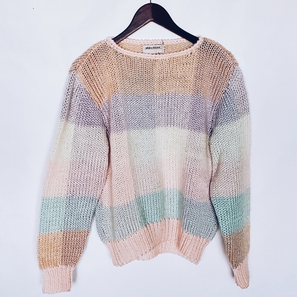 objectives Sweaters - Vintage Multicolor  Knitted Sweater